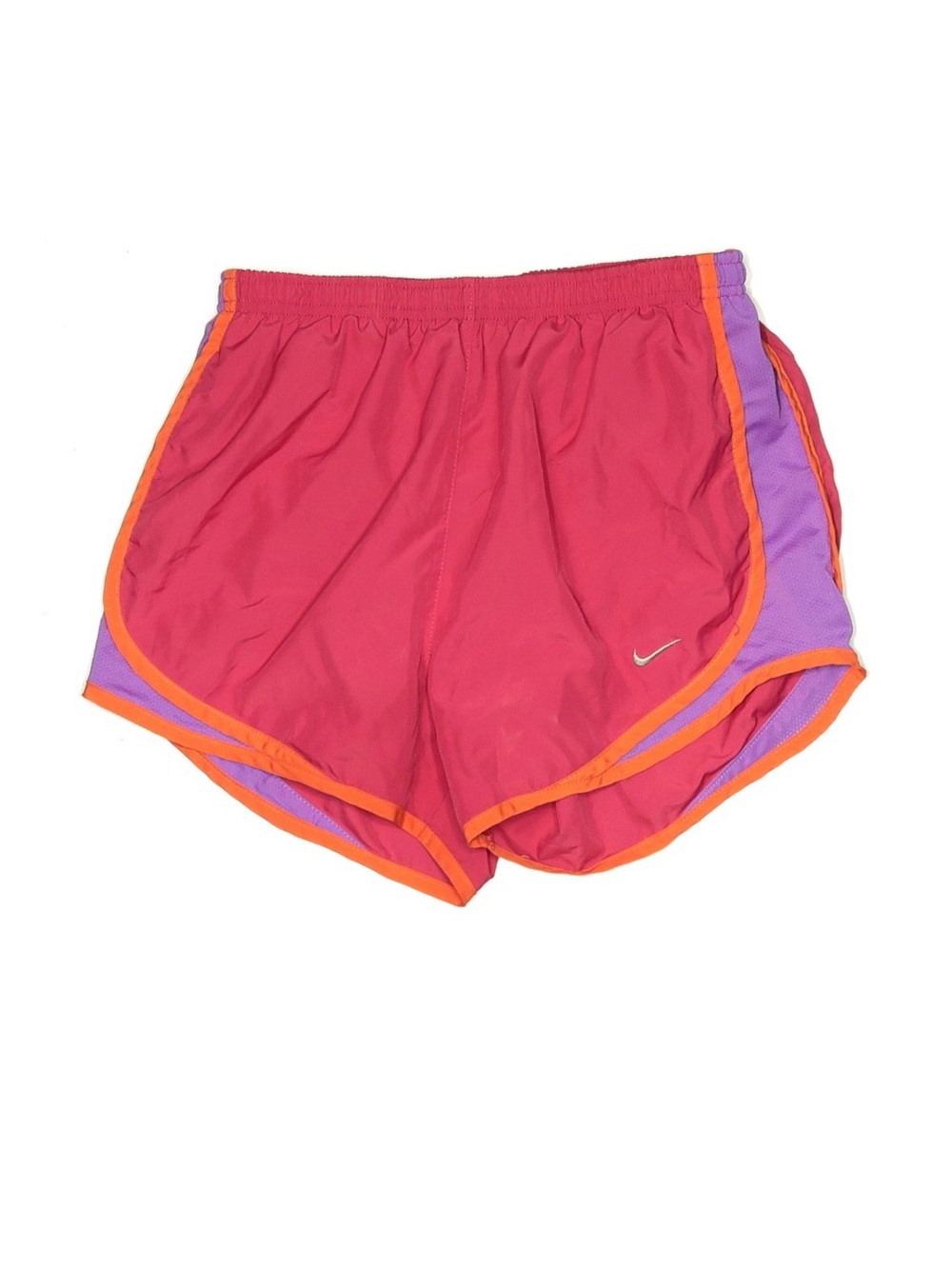 Nike Women's Tempo Running Shorts Dri Fit - Pink, Purple and Orange Trim
